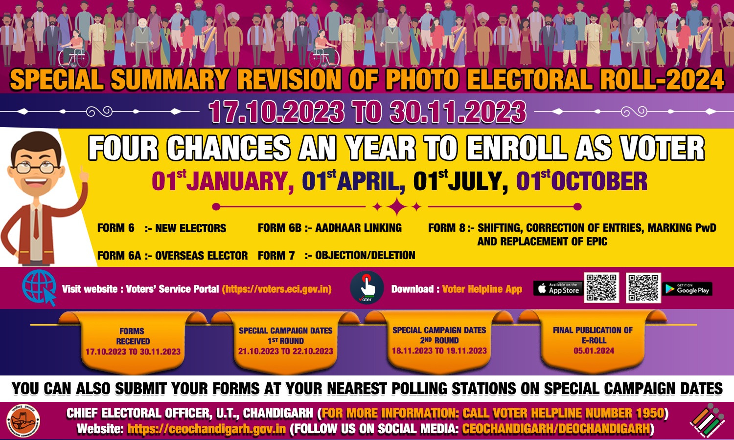 Special Summary Revision of Photo Electoral Roll2024 Post Graduate